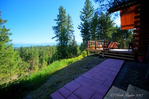 View from the private spa and gazebo