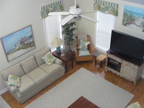 Second Level living Area From Third Level Overlook