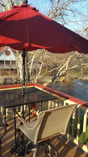 View from the deck on the third floor