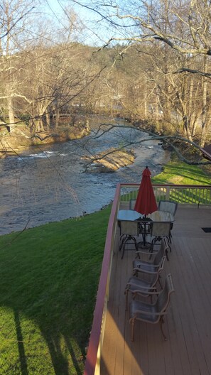 View of the Chattahoochee River from the third level deck