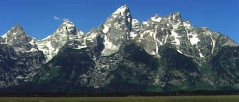 View of the Teton Range from near the picnic table. (Photo by Daryl Gibson)