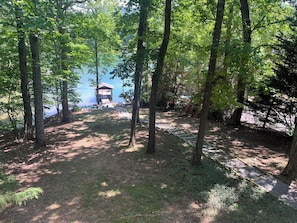 View from side porch