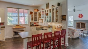 Kitchen...view into living room 