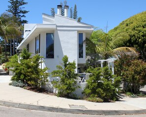 View of deck and house looking north