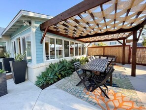 Shaded patio