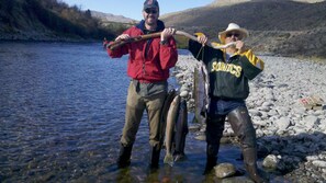 My favorite hunting and fishing renters with their catch near our house. Oct 10