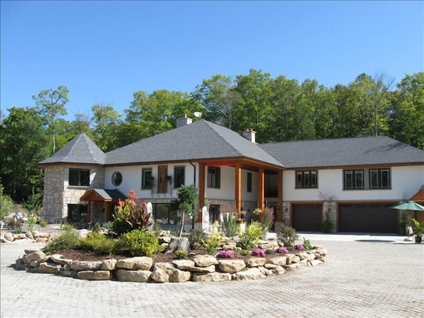 Rental area is above the garage, 1100 sq ft