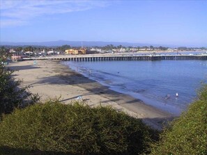 Cowells Beach, one and a half blocks away.