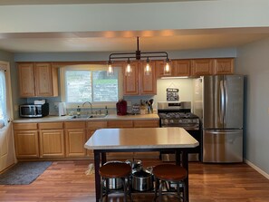 Brand new stainless steel appliances