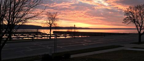 Sunrise at front door