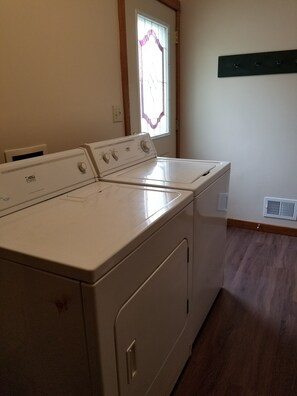 Laundry room on main level