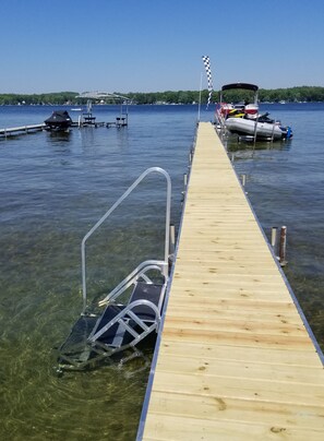 Steps for easy access into the lake (new in 2020)