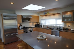 Well appointed and bright kitchen