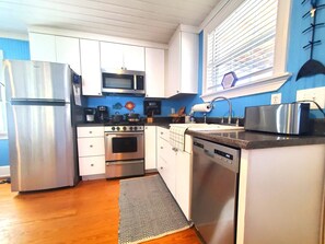 kitchen with stainless steel appliances