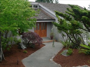 front entrance to the home