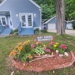 Time to make some memories. Sit on the porch viewing West Bay.