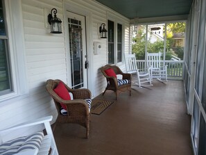 Spacious Front Porch Screened in.