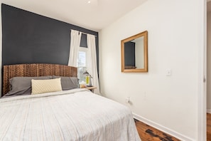 Rear Bedroom with queen bed on 2nd level.