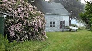 Guest cottage on east side of house