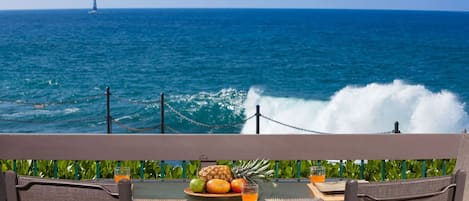 Your ocean view from the Lanai