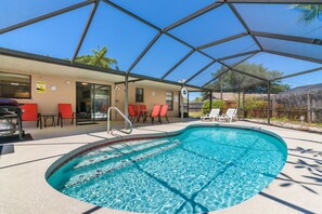Soak up the sun or enjoy a light lunch on the lanai. 