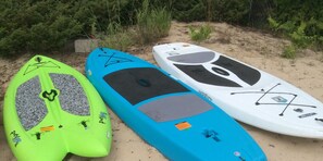 Stand up paddle boards ready for you to explore our bay!