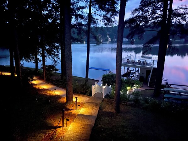 Beautiful Sunsets & Lighted walkway to the Water & The Point
