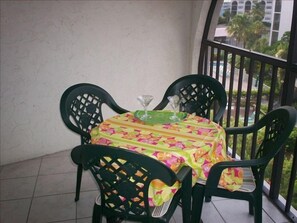 Have coffee in the morning or champagne at night on the comfortable lanai.