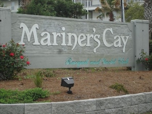 Entry to Mariner’s Cay community, Folly Beach, SC 