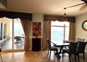 Enjoy the beautiful ocean view from dinning room