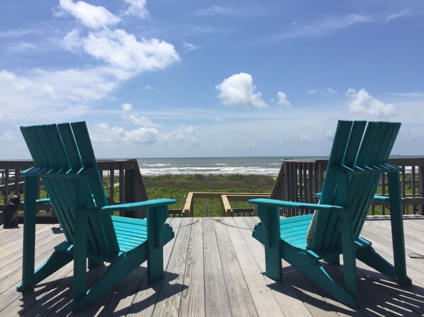 Soak up the sun on the deck 