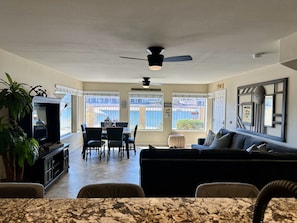 Stunning view of Lake Havasu Channel from kitchen. Dinette seats 6.
