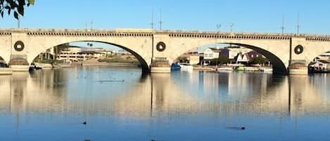 View of London Bridge.  Condo is just steps away!