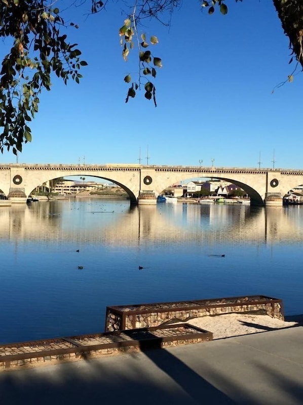 View of London Bridge. Condo is just steps away!