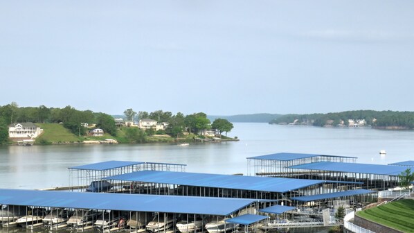 Private, covered deck overlooks main channel. Stunning sunsets 