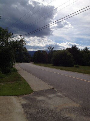 West street view from the property in summer.