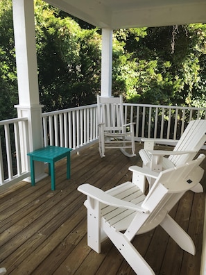 There is plenty of porch space for everyone!