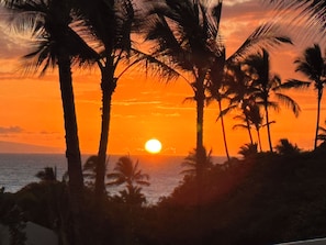 In the summer months, you can watch the stunning Maui sunsets from the lanai.