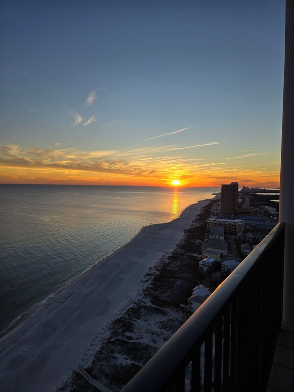 Welcome to your sunset view right from your balcony!! 