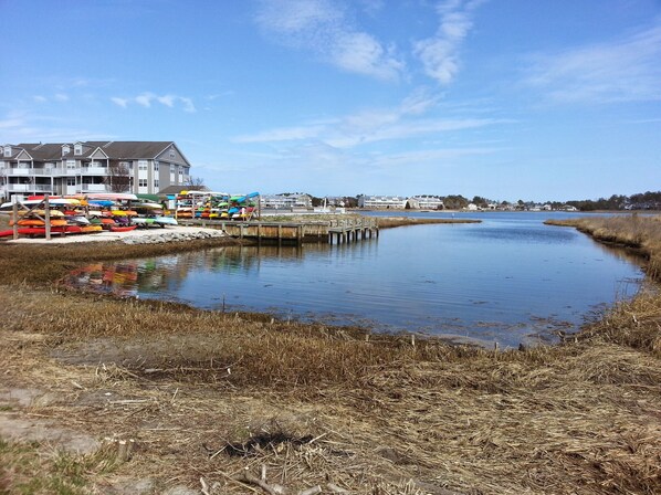 View from the end of our street. Perfect for launching your kayak or fishing.