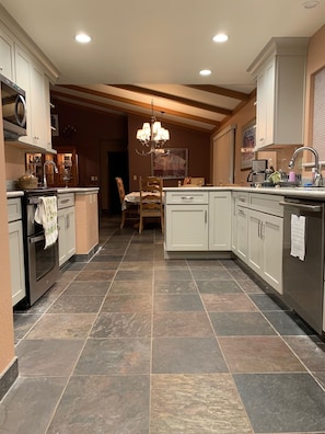 Kitchen looking into Dining Room