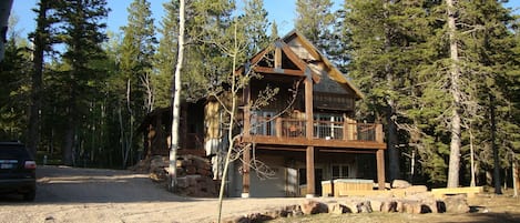 Front of cabin.