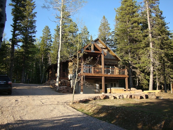 Front of cabin.