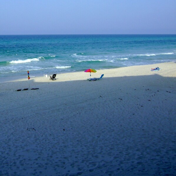 Beach from front balcony