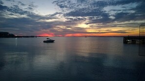 Amazing sunset views from the patio and inside windows of the main living area