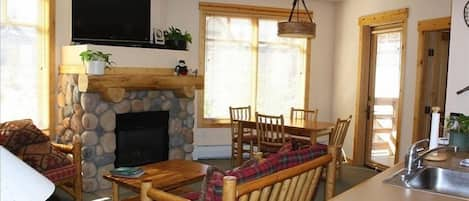 Living room and Dining room