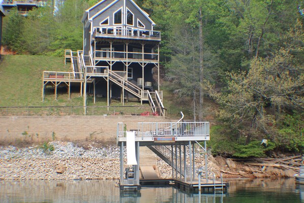 Fire pit & private dock