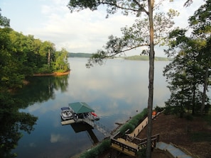 View of the lake off the main deck
