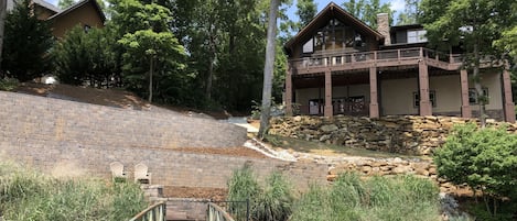 Back view of house from dock