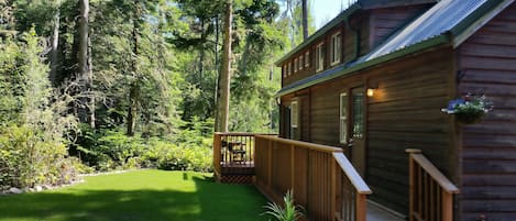 Private cabin nestled in the woods